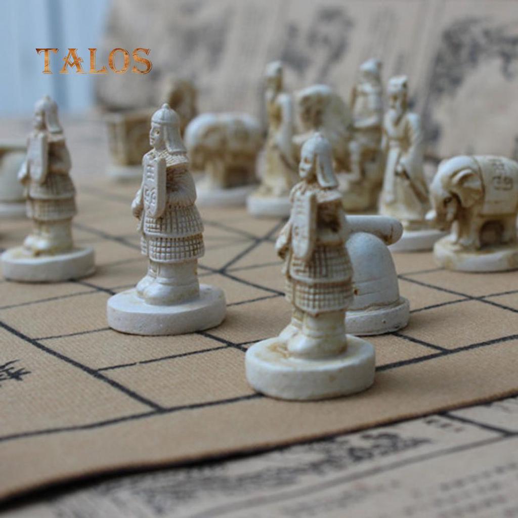 Vintage Chinese Terra Cotta Warriors Chess Game Collectibles Entertainment Gifts