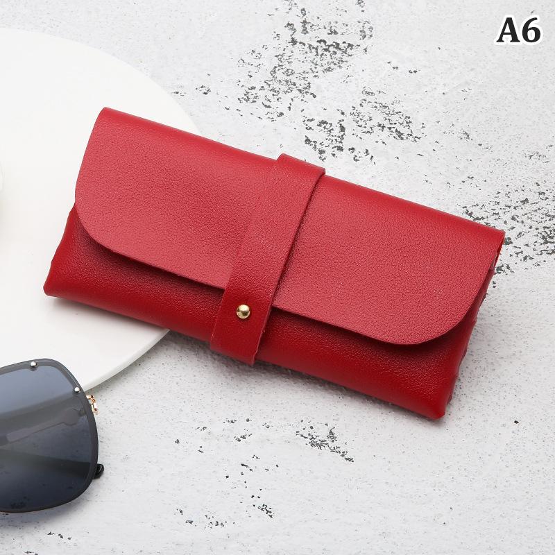 Чехол для очков, женская кожаная мягкая сумка для очков, портативная коробка для хранения очков