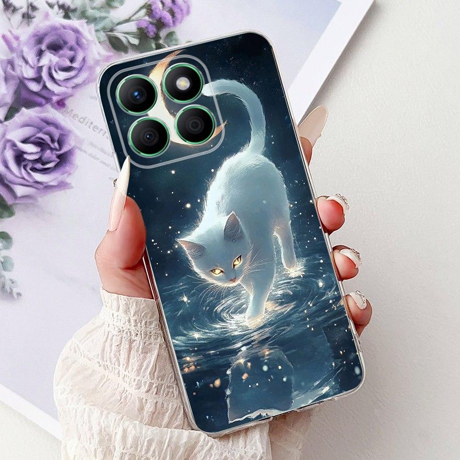 Чехол для Honor X8b Чехол LLY-LX1 LLY-LX2 LLY-LX3 Милое Сердце Мультяшный Мягкий Прозрачный Силиконовый Чехол для Телефона для Honor X8a CRT-LX1 Бампер
