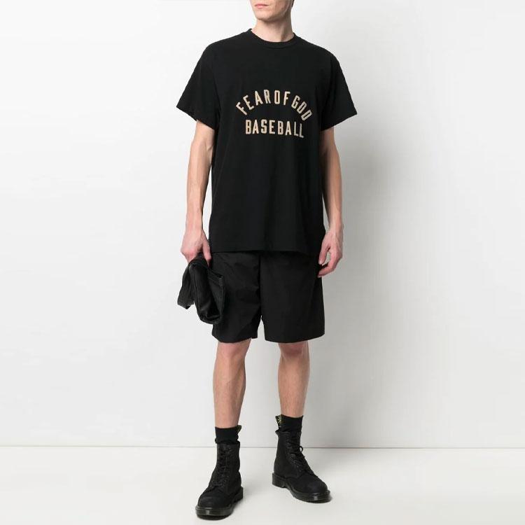 Fear of God Мужская футболка с круглым вырезом и короткими рукавами Essentials, черные топы FG50-063TJ-001