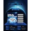 Gillette Датчик Excel, лезвие с картриджем для бритвы, сменные головки, бритье для бороды на лице, удаление волос, двухслойные лезвия для бритвы Vector3 Razor pisau cukur cukur
