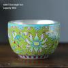 Chaxun Enamel Lotus Silver Plated Ceramic Tea Cup Gift Set