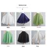 Mori Girl Plus Size Cotton Linen Midi Skirt - Elastic Waist, A-line, Solid Color, Ethnic Style, Long Length