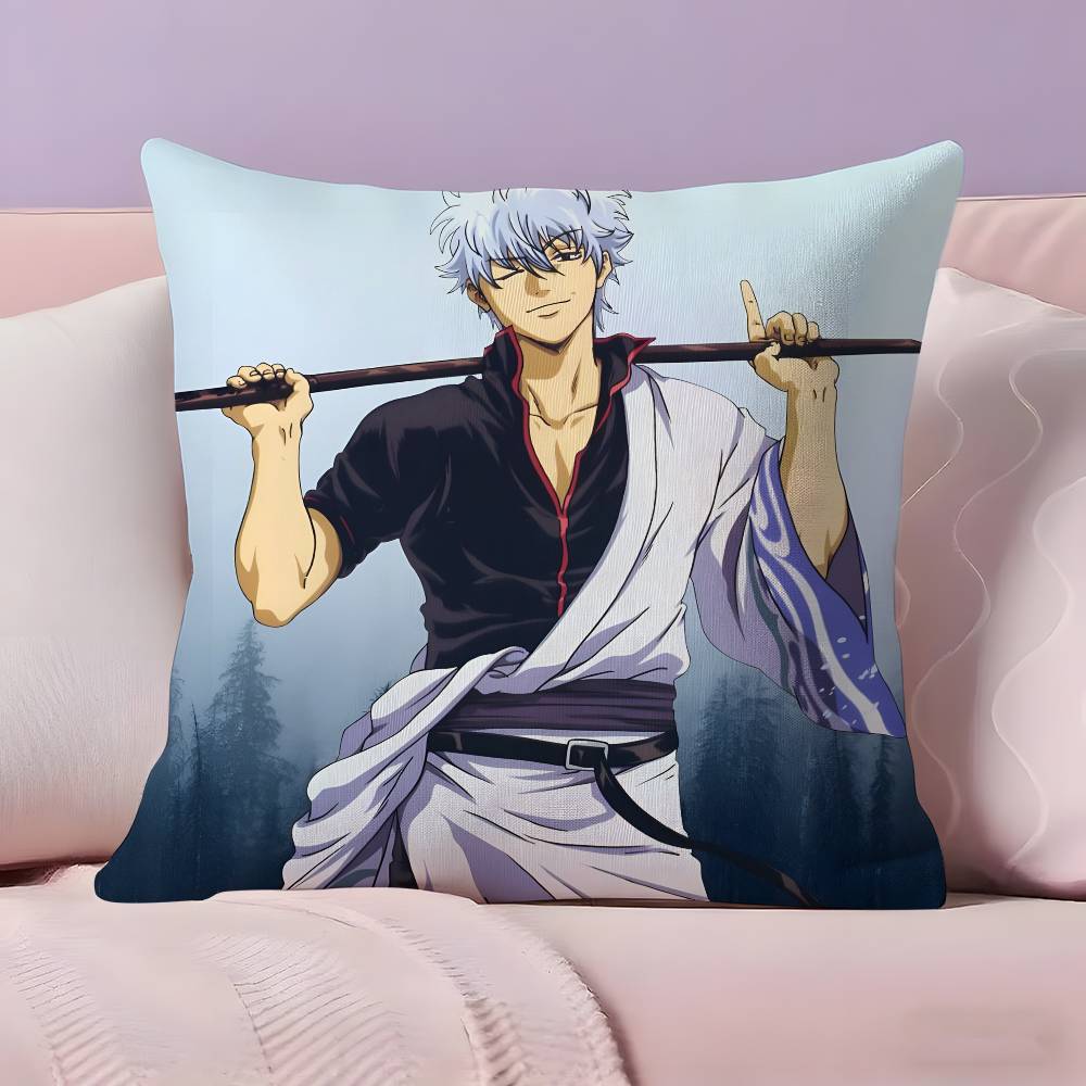 G-GINTAMA Аниме Наволочка Ультрамягкая Ткань, Дружелюбная к Коже Облачный Комфорт и Скрытая Молния