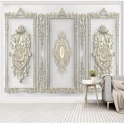 Современные настенные обои, современные 3D рельефные рамки, геометрия, фотообои, гостиная, диван, фон, настенное покрытие, художественный декор