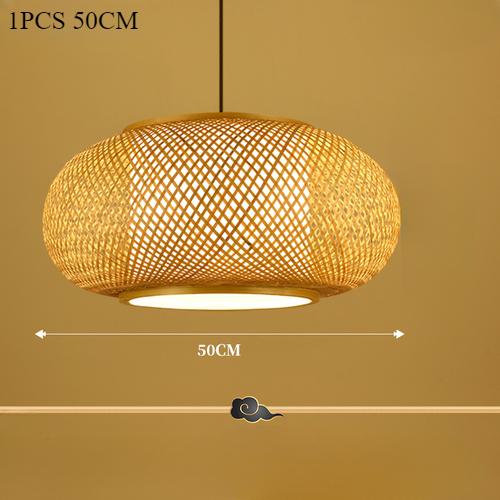 Бамбуковый подвесной светильник Натуральные ротанговые люстры E27 Ручная вязка Декор для кафе, ресторана, гостиной Подвесной светильник E27 40/50/60 см