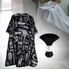 Barber Cape Haircut Hair Dye Shawl Adjustable Buckle Adult Makeup Apron for Artist