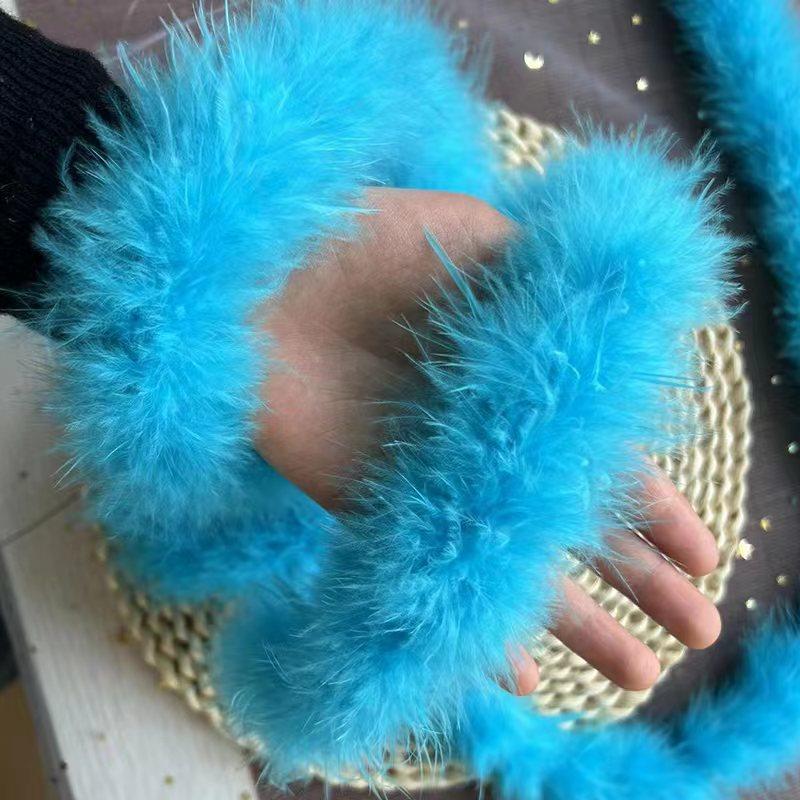 Цветные плоские перьевые полоски Турция Верхушки DIY Ручная работа Рождественские подарки Поделки Материалы для декора