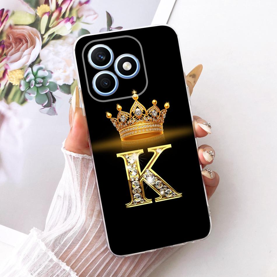 Для Honor X8d 2026 Модный чехол для телефона с буквой-короной Для Honor X8D 4G Мягкие силиконовые ТПУ чехлы