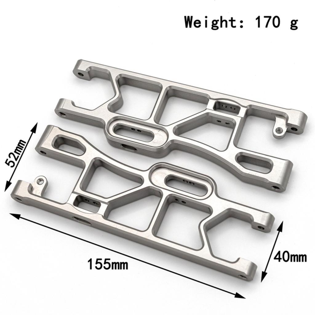 2Pcs Remote Control Front Upper Suspension Arm Aluminum Alloy replacement for Corally Kronos 6S 1Celsius8 Remote Control Car Model Body Parts
