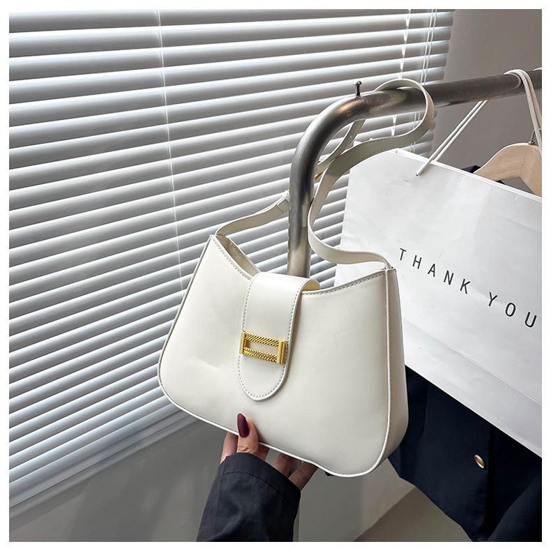 Женская однотонная сумка-багет на молнии с наклоном для отдыха из искусственной кожи с регулируемым ремешком на ремне