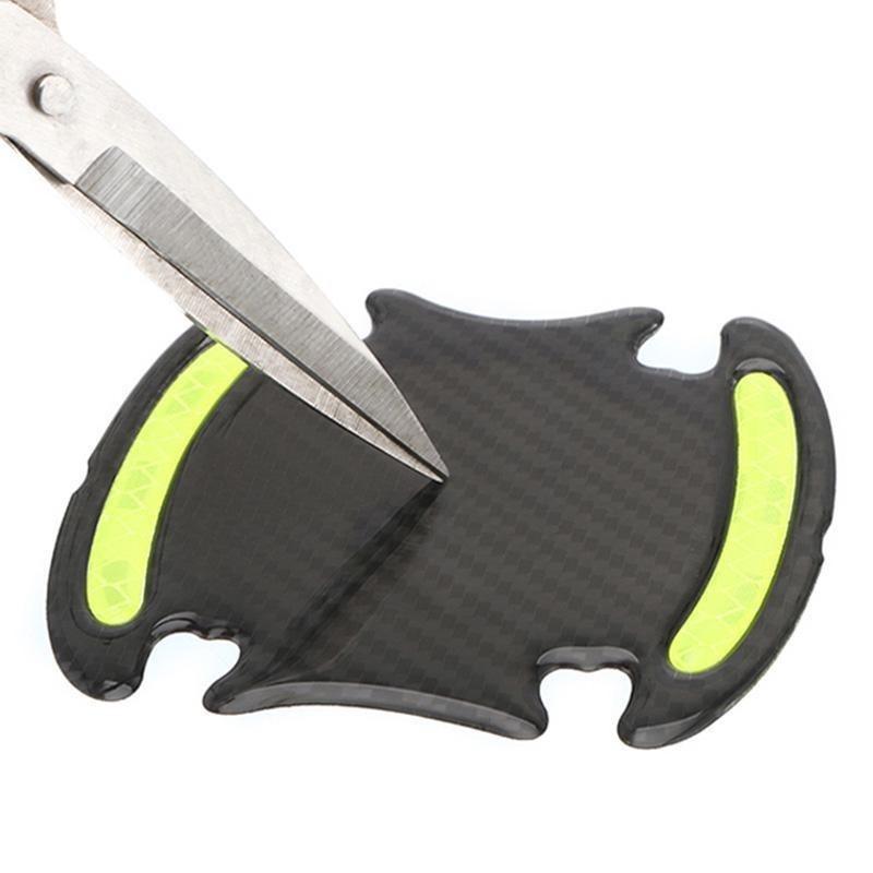 4 шт., светоотражающая 3D универсальная наклейка на дверь автомобиля, клейкая лента, открытые наклейки, предупреждающий знак, ночное безопасное вождение, освещение, светящийся декор, наклейки на автодвери