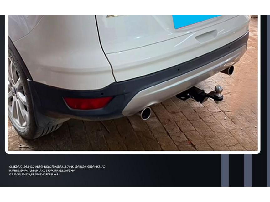 Ford Escape Off-Road Anti-Collision Rear Tow Hitch for Bikes, RVs, and Motorcycles