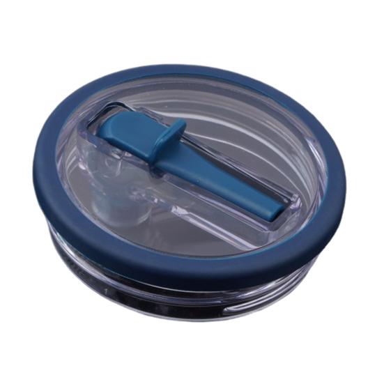 40oz Tumbler Flip Straw Lid Replacement Leak-Proof Splash Resistant Cover for Cup BPA-Free Reusable Glass Lid with Folding Straw