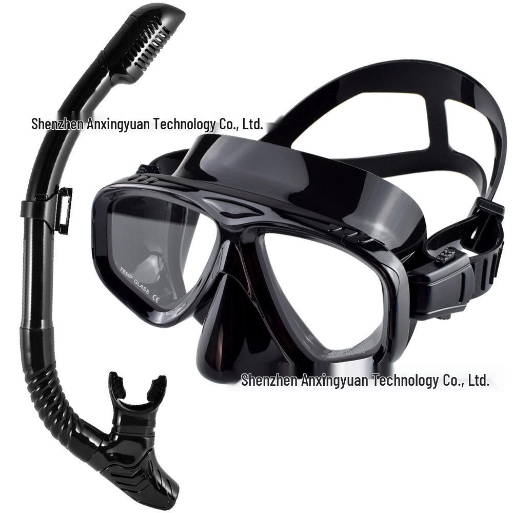 Маска для дайвинга с линзами из закаленного стекла для миопии, поддерживает различные диоптрии 100-900 для каждого глаза