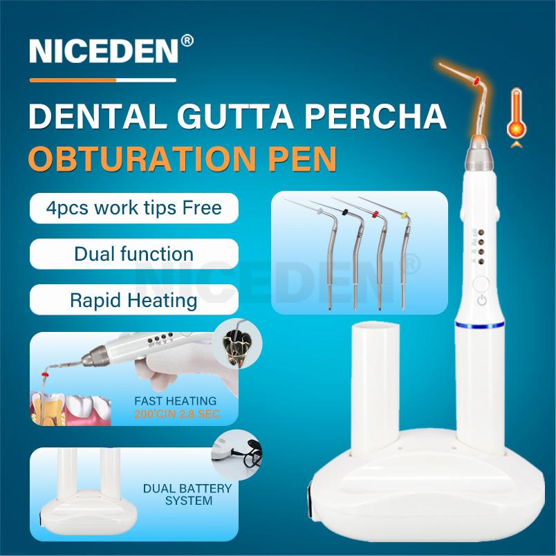 Niceden Meite Medical Стоматологический беспроводной прорезыватель Вешалка Обтурационная система Эндо нагреватель ручка с 4 насадками