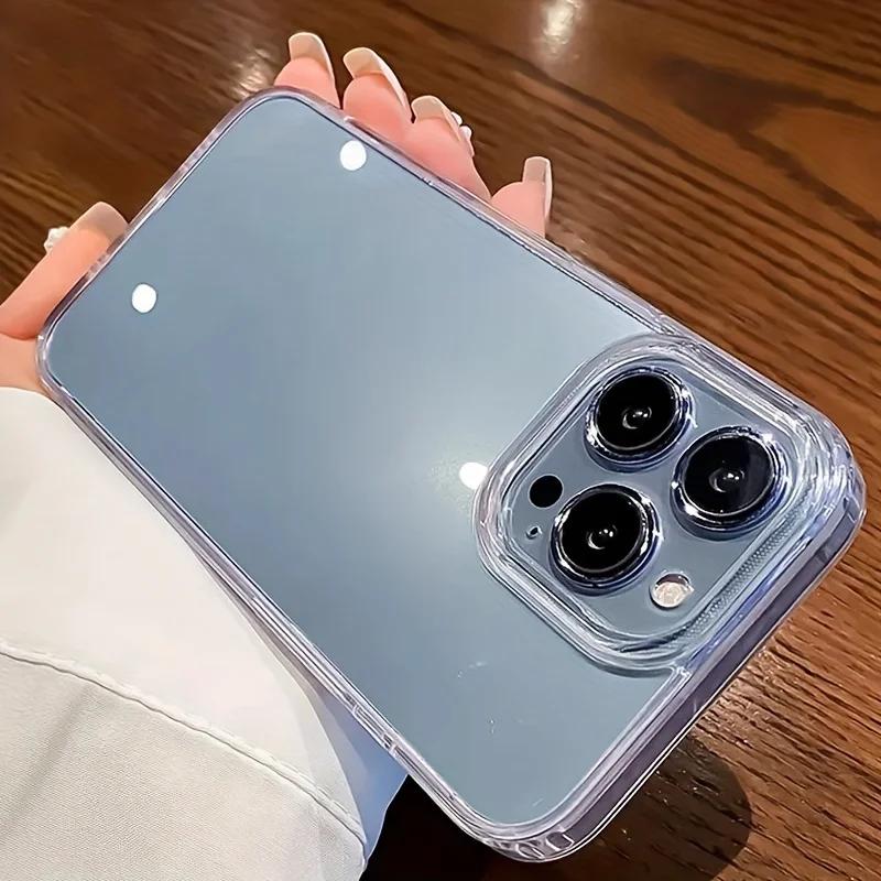 Ультратонкий прозрачный акриловый чехол для телефона для iPhone 16 15 14 Plus 13 12 11 Pro Max Задняя крышка телефона Прозрачный противоударный чехол