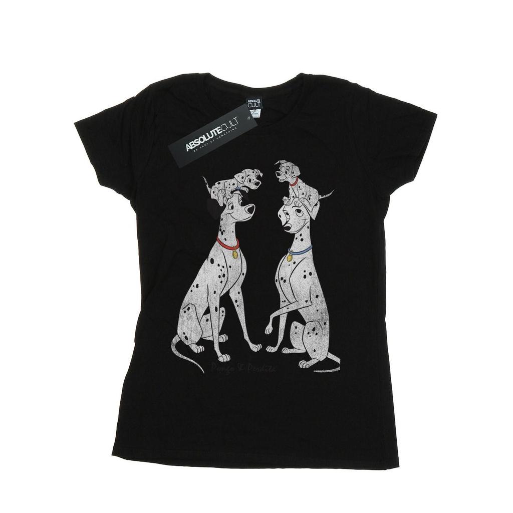 101 Dalmatians Womens/Ladies Pongo And Perdita Cotton Boyfriend T-Shirt
