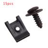 15 шт./компл. пружинный металлический U-образный зажим и винты, крепеж для автомобильного бампера и крыла, обшивка панели