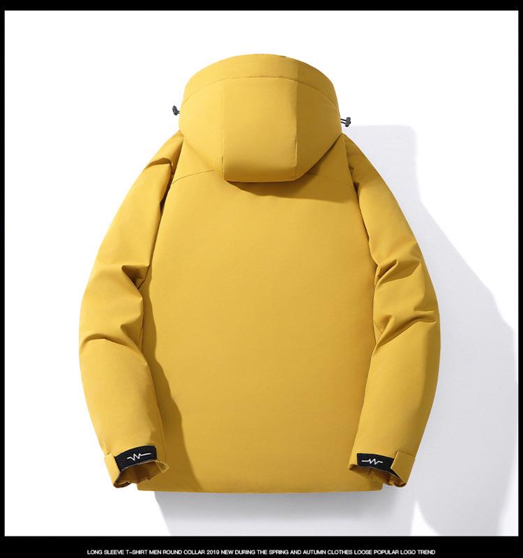 Зимняя горнолыжная куртка Di Yu Shen Long из графена - Утепленная, Теплая, Водонепроницаемая, Повседневная хлопковая верхняя одежда с капюшоном для пар