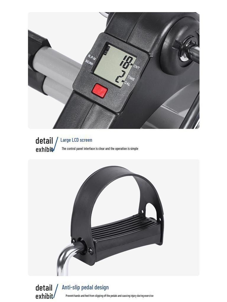 Складной мини велотренажер: Педальный степпер для ног под стол для домашнего фитнеса