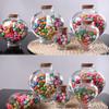 Craft Origami Stars Glass Bottle Clear Glass Jars Creative Storage Bottle for Home