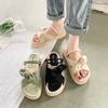 Fashion Women Sandalias Mujer Summer Fairy Style 2025 New Fashion Student Platform Roman Lady Cute Slippers Sands Flat Shoes