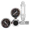 CO2 Regulator Aquarium Dual Gauge Display with Bubble Counter and Check Valve(W21.8)