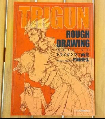 TRIGUN STAMPEDE EXHIBITION Limited Rough Drawing Art book JAPAN FS