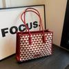 Red Bag Wedding Bag for Women Houndstooth High-end Large-capacity Shoulder Tote Bag Bride Wedding Bag