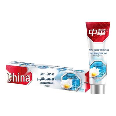 Зубная паста Zhonghua от сахара, отбеливающая, морская соль мята