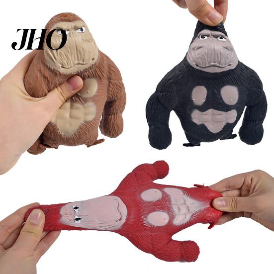 Gorilla Stress Ball Relief Squeeze Toy Soft Stretchy Orangutan Sensory Concentration Aid Hand Exercise Relaxation Party Favors Anxiety