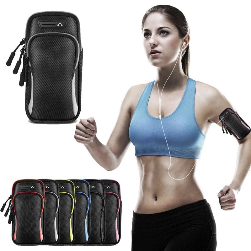 Universal Outdoor Sports Bag Mobile Phone Armband Jogging Bags Running Waterproof Phone Bag For iPhone Xiaomi Realme Accessories 6