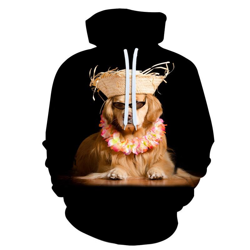 German Shepherd Dog Men 3D Print Fashion Popular Sweatshirt Spring Autumn Men's And Women's Pullover Street Harajuku Hoodies