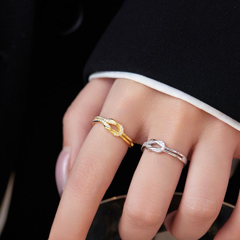 Кольцо Мебиуса с узлом из серебра 925 пробы Banyan Tree для женщин: Простой, Модный, Персонализированный Дизайн, Новый Тренд