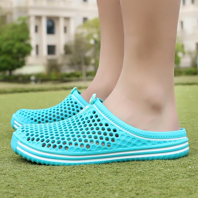 Летние сабо, тапочки, модная мужская и женская садовая обувь для отдыха, нескользящие тапочки, пляжные сандалии