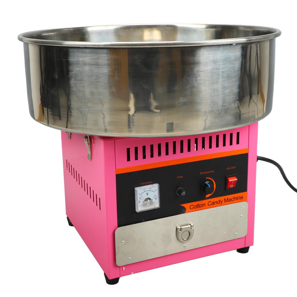 Cotton Candy Machine Commercial Fully Automatic Mini Stainless Steel Candy Floss Maker for Parties