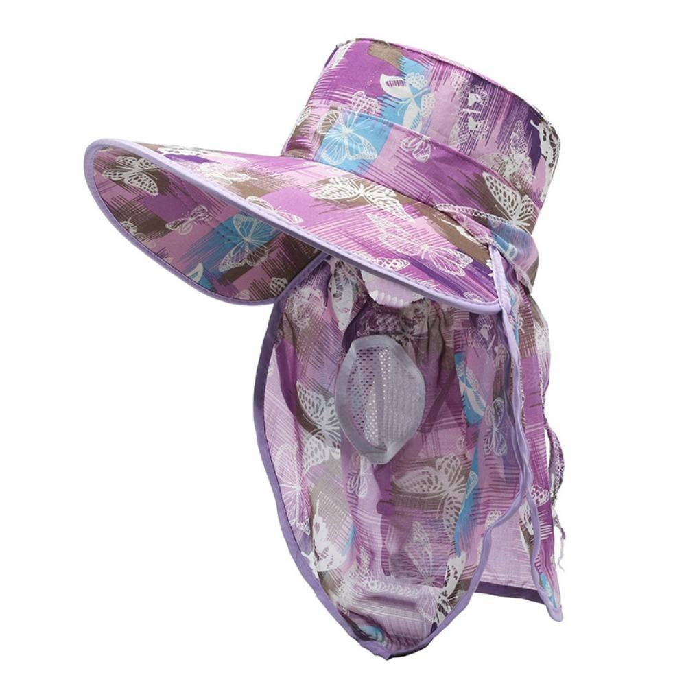 Широкие поля Женская шляпа рыбака Солнцезащитная шляпа для лица Модная солнцезащитная шляпа для велоспорта