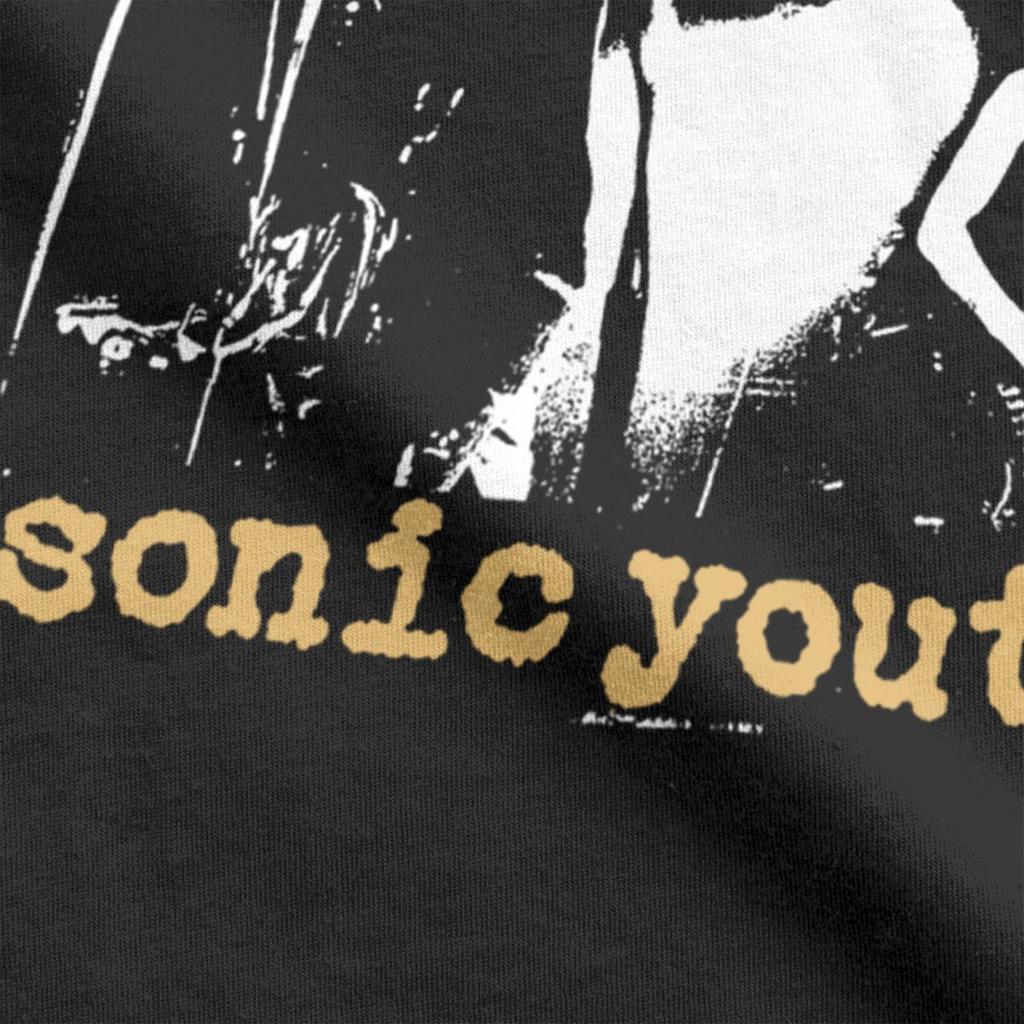 Men T-Shirt Sonic Youth Fun 100% Cotton Tee Shirt Short Sleeve T Shirt Crewneck Tops Summer