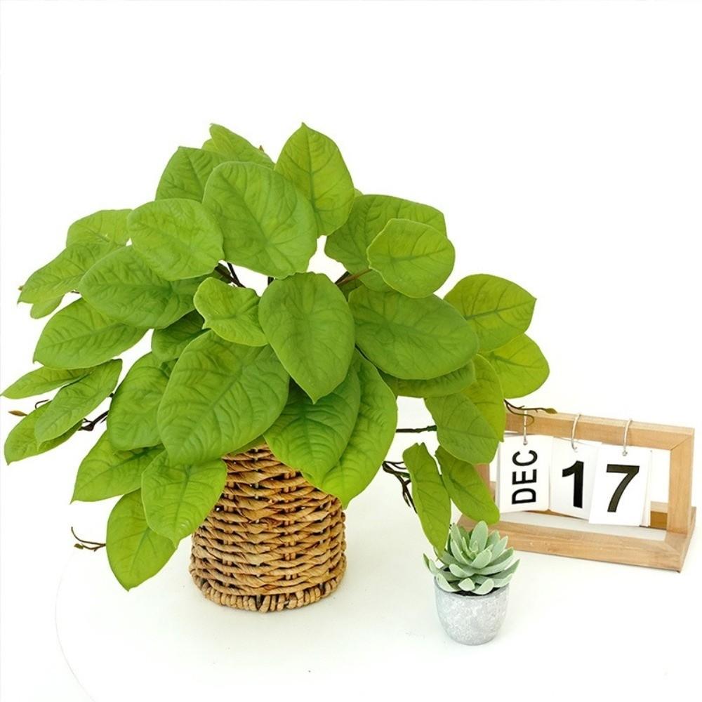Vibrant Colors Artificial Plants 42 Leaves Simulated Green Plants Fake Tree Leaves Patio