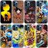 Japan Anime Kid Goku Phone Case For Apple iPhone 14 13 12 Mini 11 Pro Max 7 8 XR X XS 7 8 Plus SE 2020 2022 Black Cover