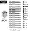 13-Piece 50mm Magnetic Special-Shaped Screwdriver Bit Set, 1/4-inch Hex Shank, Compatible with Electric Screwdrivers, Drills, and Impact Wrenches
