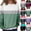 Women's Casual Fashion Vintage Printed Long Sleeve O-Neck Sweatshirt Layer Pullover Top
