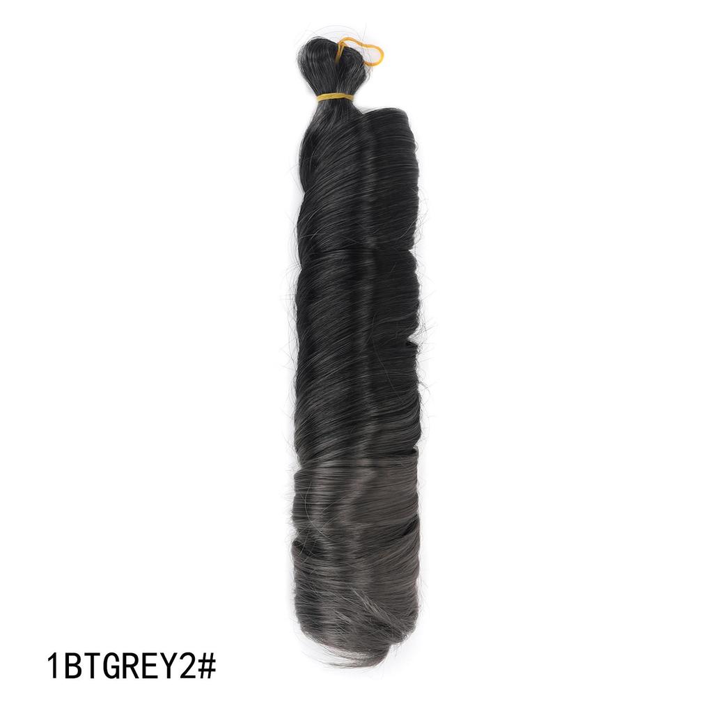 28Inch French Curly Crochet Hair Synthetic Loose Wavy Braiding Hair Bohemian French Curl Braids Extensions