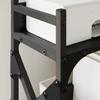 Printer Stand Black Oak Effect 40 x 20 x 40 cm