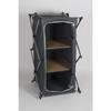 Armoire pliante camping 53x49cm hauteur 95cm - 2 étagères gain de place