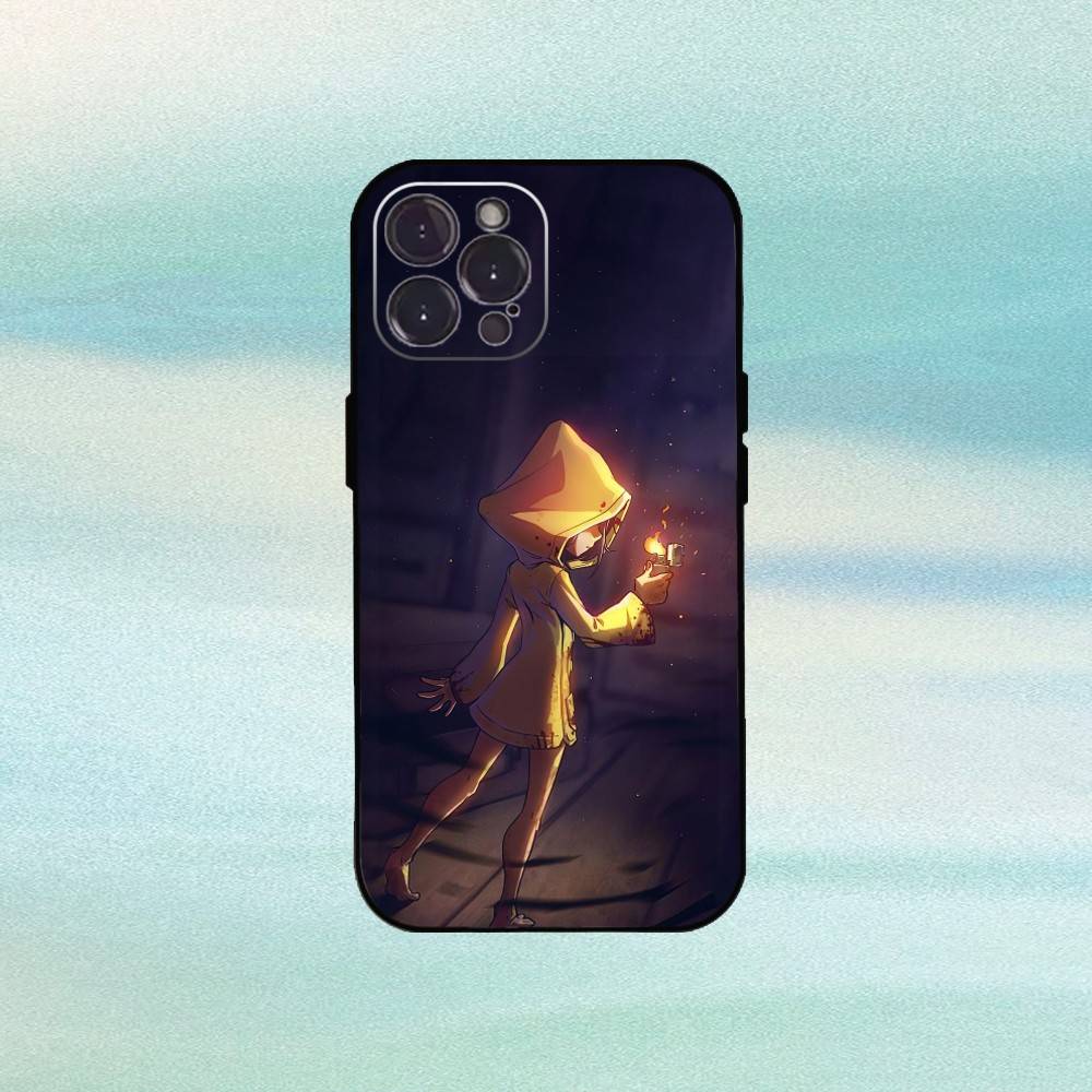 Чехол для телефона L-Little Nightmares Для iPhone17 16 15 14 13 12 11 Pro Max Plus, 5G Мягкий Черный Чехол