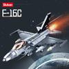 521 шт. 0891 Военный истребитель F16 Набор блоков Модель американского самолета «Сокол» Современная война Строительные блоки Игрушки для детей Кирпичики Подарок