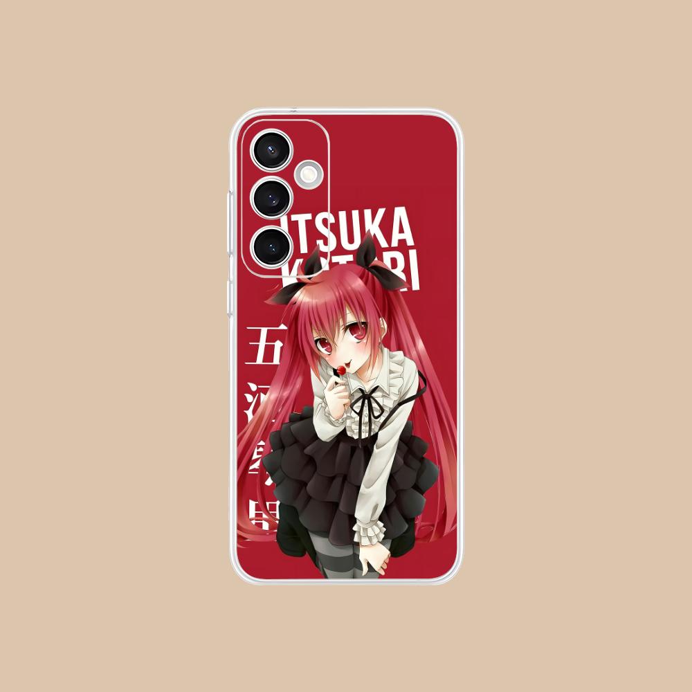 Date a Live Котори Ицука Прозрачный чехол для мобильного телефона для Samsung Galaxy S25 S24 S23 S22 S21Plus FE Ultra Цветной чехол