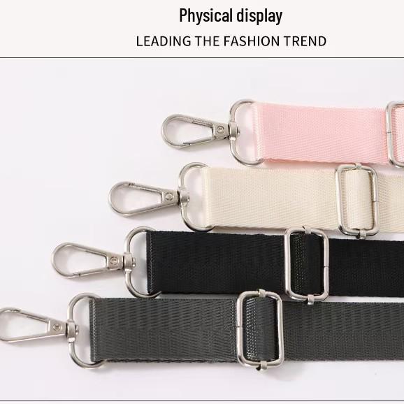 Новый регулируемый нейлоновый плечевой ремень кроссбоди - Однотонный, расширенный и утолщенный дизайн